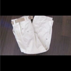 Woman’s khaki beige Pants size 12p convertible with belt new with tags